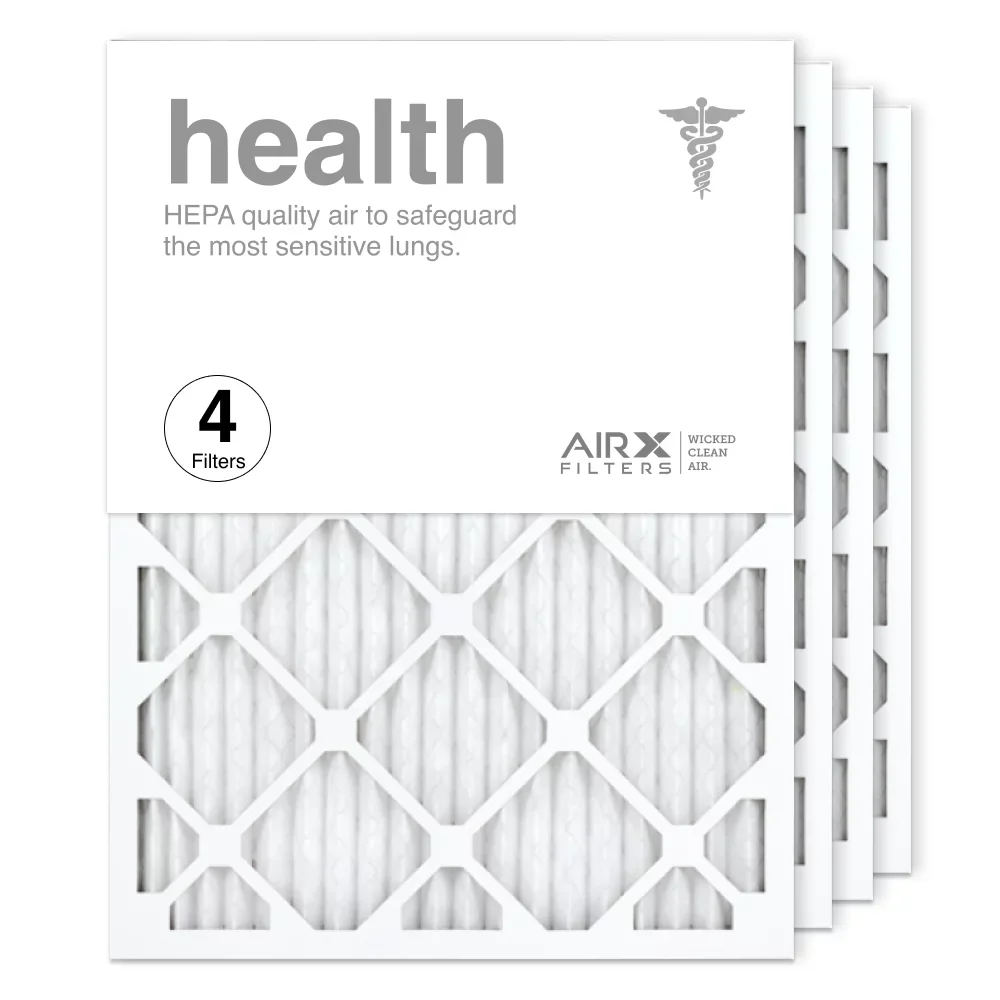 AIRx Filters 18x24x1 Air Filter MERV 13 Pleated HVAC AC Furnace Air Filter, Health 4-Pack Made in the USA