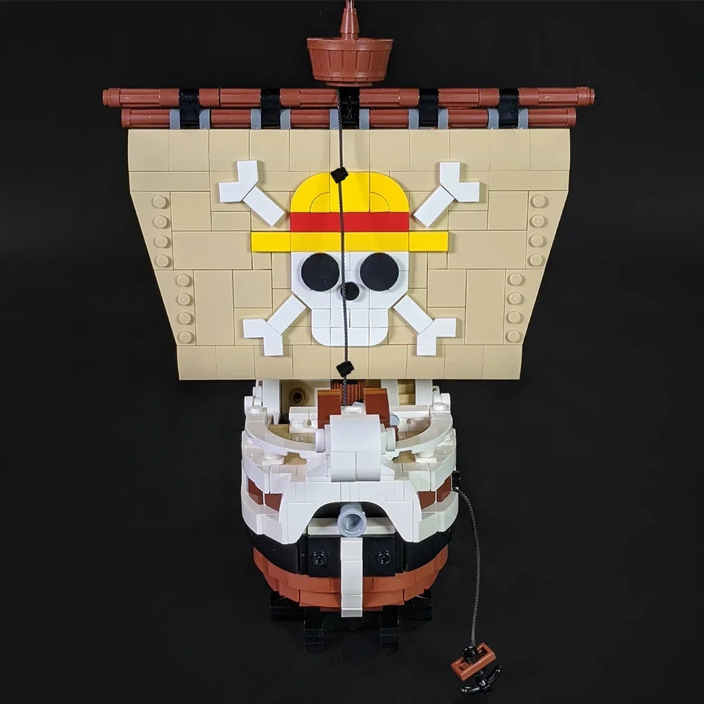 Going Merry vessel Building Block Sets Maritime Adventures Anime Pirate Ship Brick Toy Model for Kids Adults