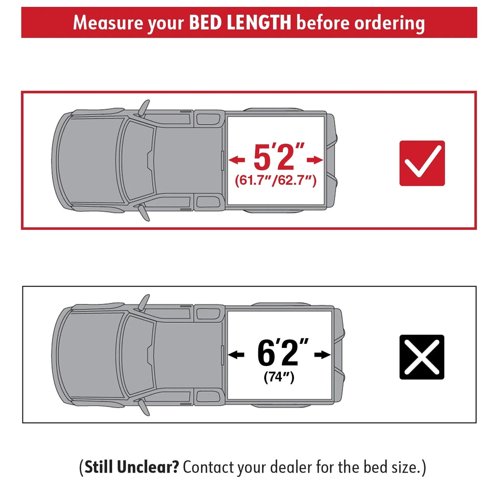 MaxMate Soft Roll-up Truck Bed Tonneau shield matching with 2019-2024  Ranger | 5' (61") Bed | TCF169066