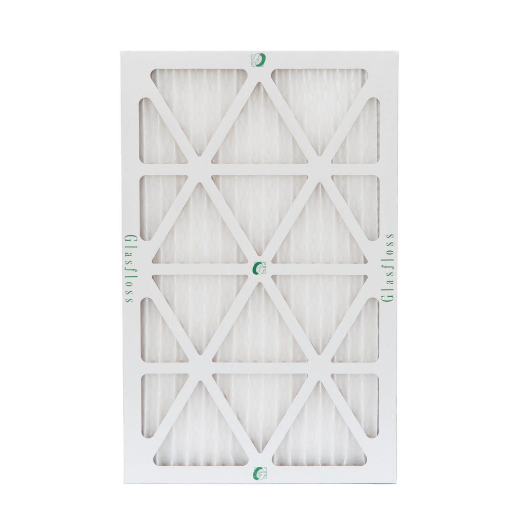 Actual Size: 15-1/2 x 23-1/2 x 7/8. 12 Pack of 16x24x1 MERV 13 Pleated Air Filters by Glasfloss