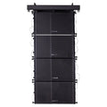 Sound Town ZETHUS Series Line Array Speaker System with Four Compact Powered 1 X 10-inch Line Array Speakers, Black for Stages, Clubs, Bars, Restaurants, Churches and Schools