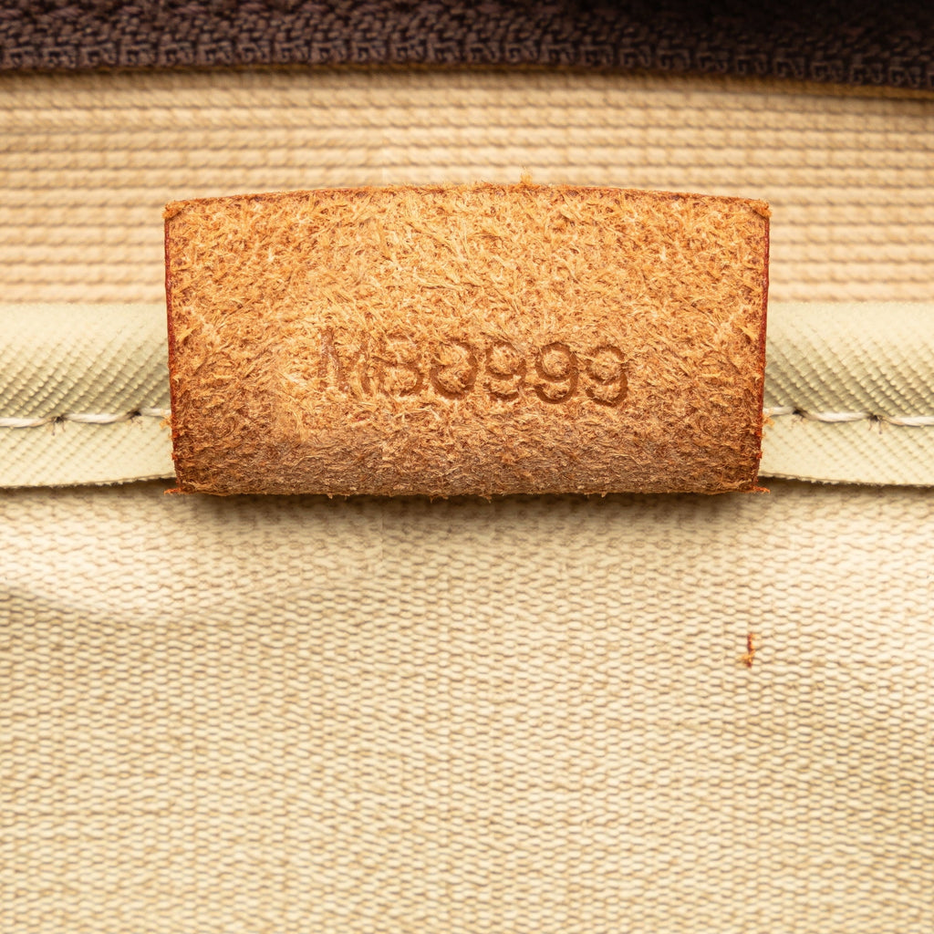 Pre-Owned Authenticated Louis Vuitton Monogram Deauville Canvas Brown Handbag Top HandleBag Unisex (Good)