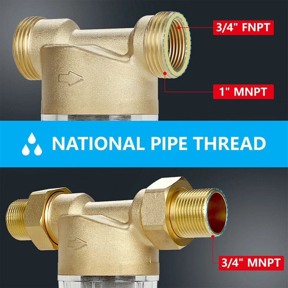 2X moisture Pre-Filter System/whole House Spin Down Sediment moisture Filter 50 Micron