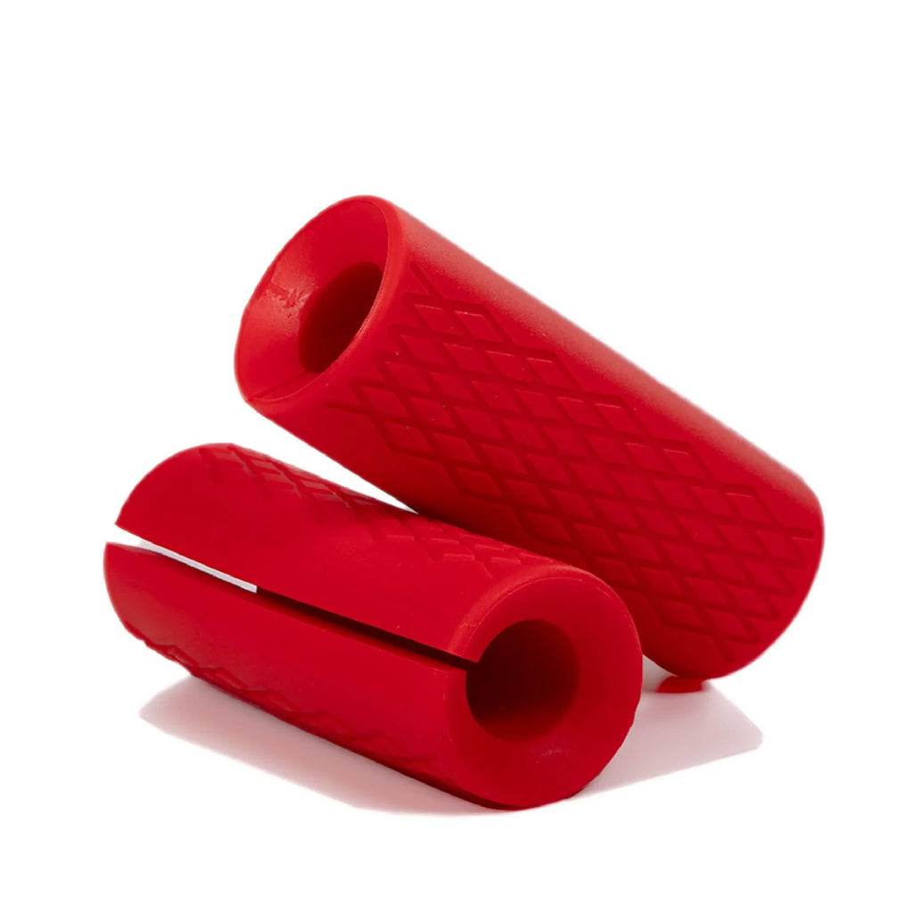 Pair Thick Training Hand for Barbell Dumbbell Kettlebell. Titan Fitness Weight Bar Grips 2-in