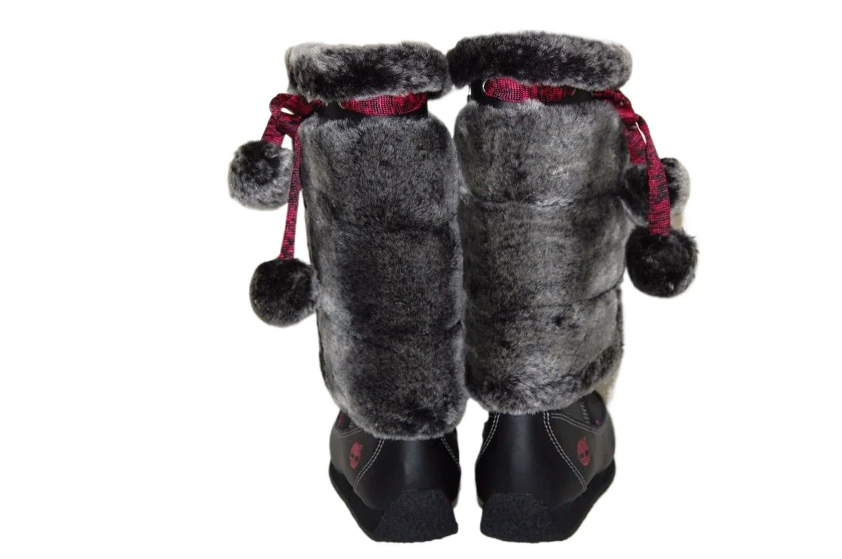 Timberland Preschool Youth Winterberry Tall Fur Medium Boot Black 59794 size 1.5 US