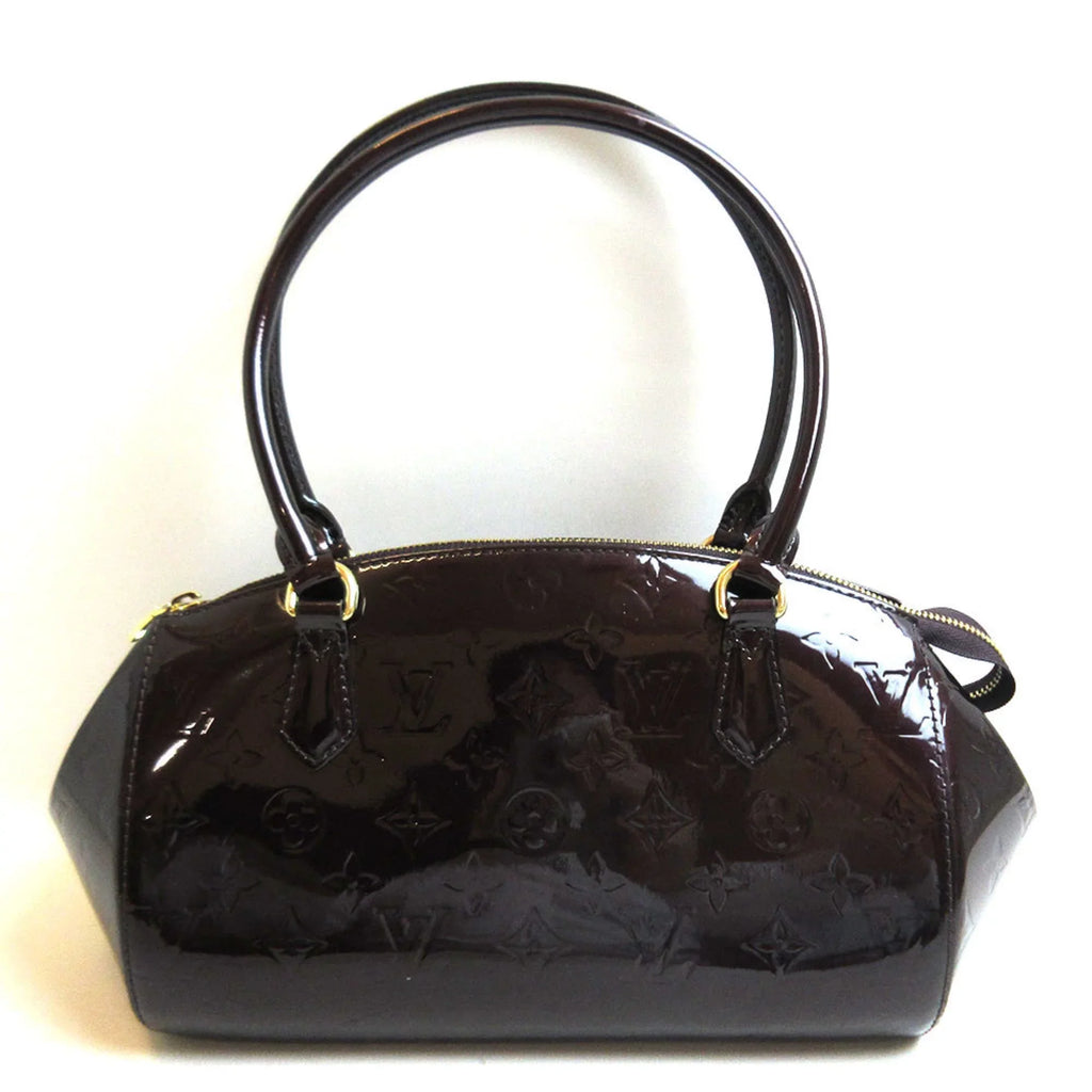 Pre-Owned Louis Vuitton Sherwood PM Amaranto Dark Purple Handbag Semi-Shoulder Women's Monogram Verni M91493 LOUISVUITTON (Good)
