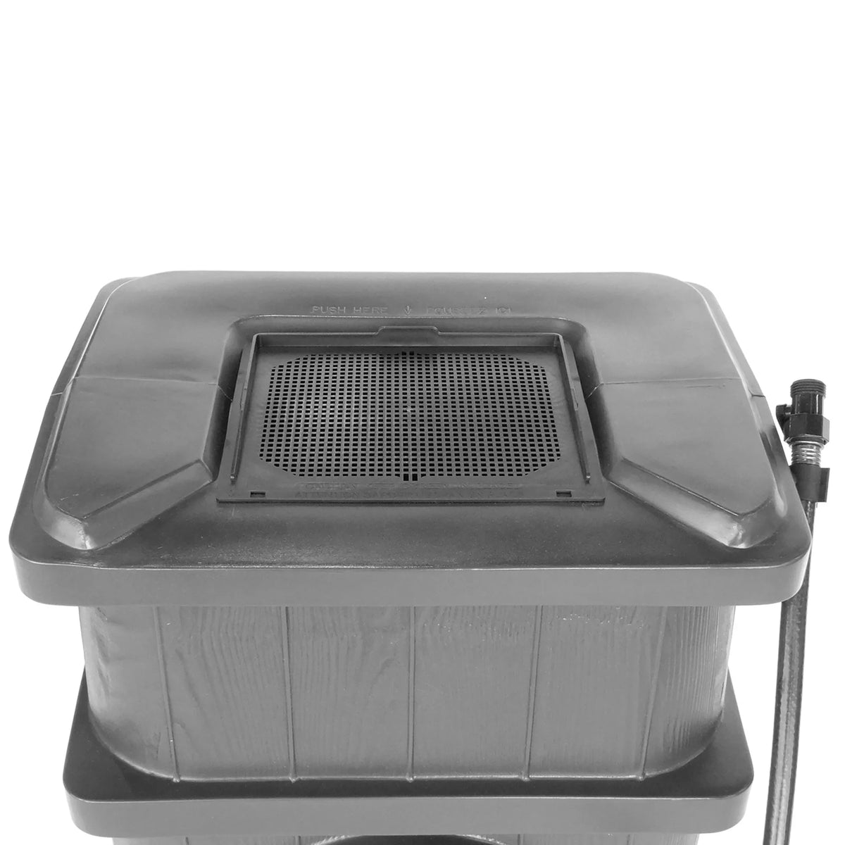 FCMP Outdoor WG4000-GRY Home Outdoor Wood Grain Rain liquid Catcher Barrel