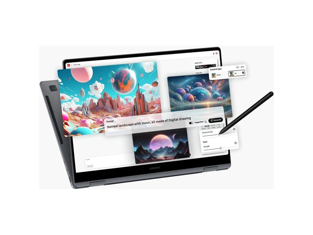 Galaxy Book4 Ultra NP964XGL-XG1US 16" Touchscreen Notebook - 3K -  Core Ultra 7 155H -  Evo Platform - 32 GB - 1 TB SSD - Moonstone Gray