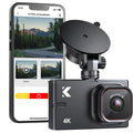 4K Dash Cam Front and Rear with WiFi - Kingslim D2 Pro 4K Front and 1080P Rear Dual Dash Cam for Cars, Car Dashboard Camera with Night Vision and Parking Monitor, 256GB Supported[Upgraded Version]