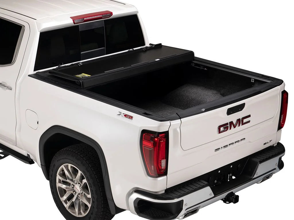 Extang by RealTruck Xceed Hard Folding Truck Bed Tonneau protector | 85465 | matching with 2007 - 2021  Tundra w/o rail system 6' 7" Bed (78.7")