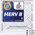 Filter King 10.5x38x1 Air Filter | 4-PACK | MERV 8 HVAC Pleated A/C Furnace Filters | MADE IN USA | Actual Size: 10.5 x 38 x .75"