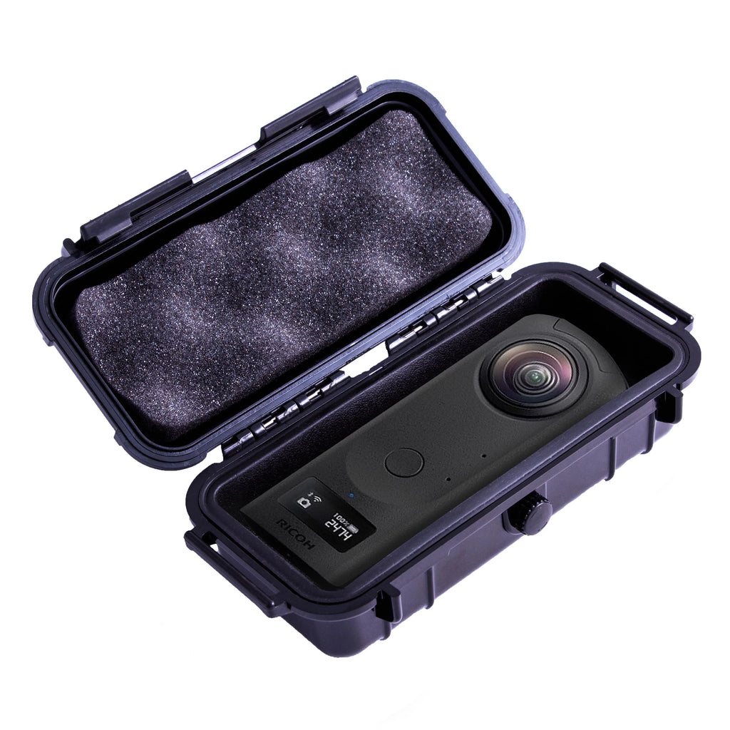 Casematix 7 Inch Waterproof 360 Action Camera Case matching with Ricoh Theta Z1 360 Degree Camera