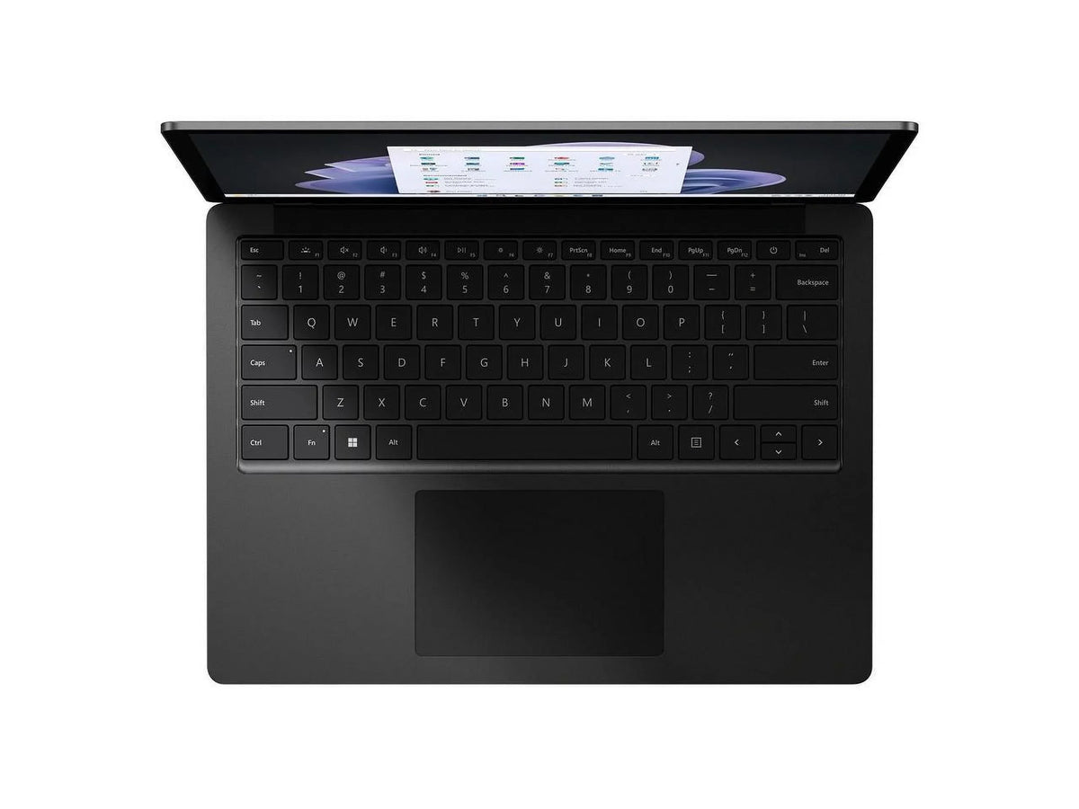 Surface Laptop 5 13.5" Touchscreen Notebook -  Core i5 12th Gen i5-1245U - 16 GB  RAM - 256 GB SSD - Windows 10 Pro -  Iris Xe Graphics - Matte Black - TAA Compliant  R8I-00002