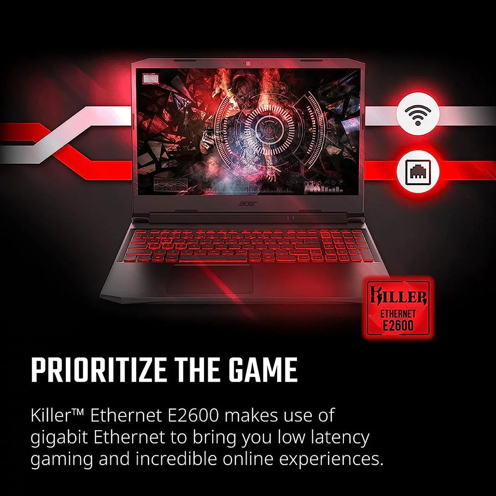 Nitro 5 15.6-Inch 144hz IPS Gaming Laptop + High premium 6ft HDMI Cable + LCD Screen Cleaner + Wired Stereo Gaming Headset + Gaming Mouse