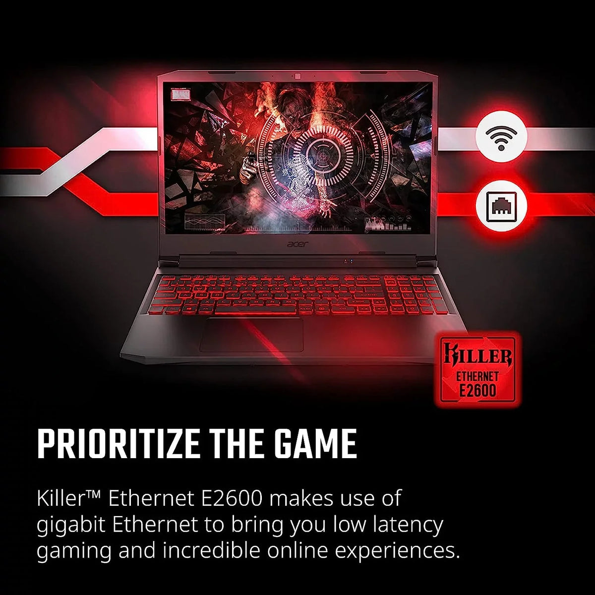 Nitro 5 15.6-Inch 144hz IPS Gaming Laptop + High premium 6ft HDMI Cable + LCD Screen Cleaner + Wired Stereo Gaming Headset + Gaming Mouse