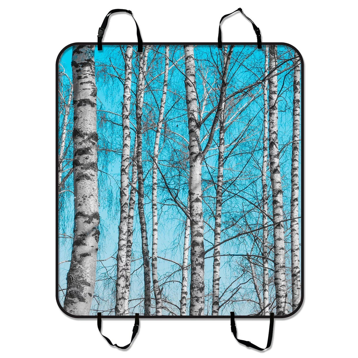 YKCG The Slender Trunks of Birch Tree Blue Sky Forest Pet Seat wrap Car Seat wrap for Pets Cargo Mats and Hammocks for Cars Trucks and SUVs 54x60 inches
