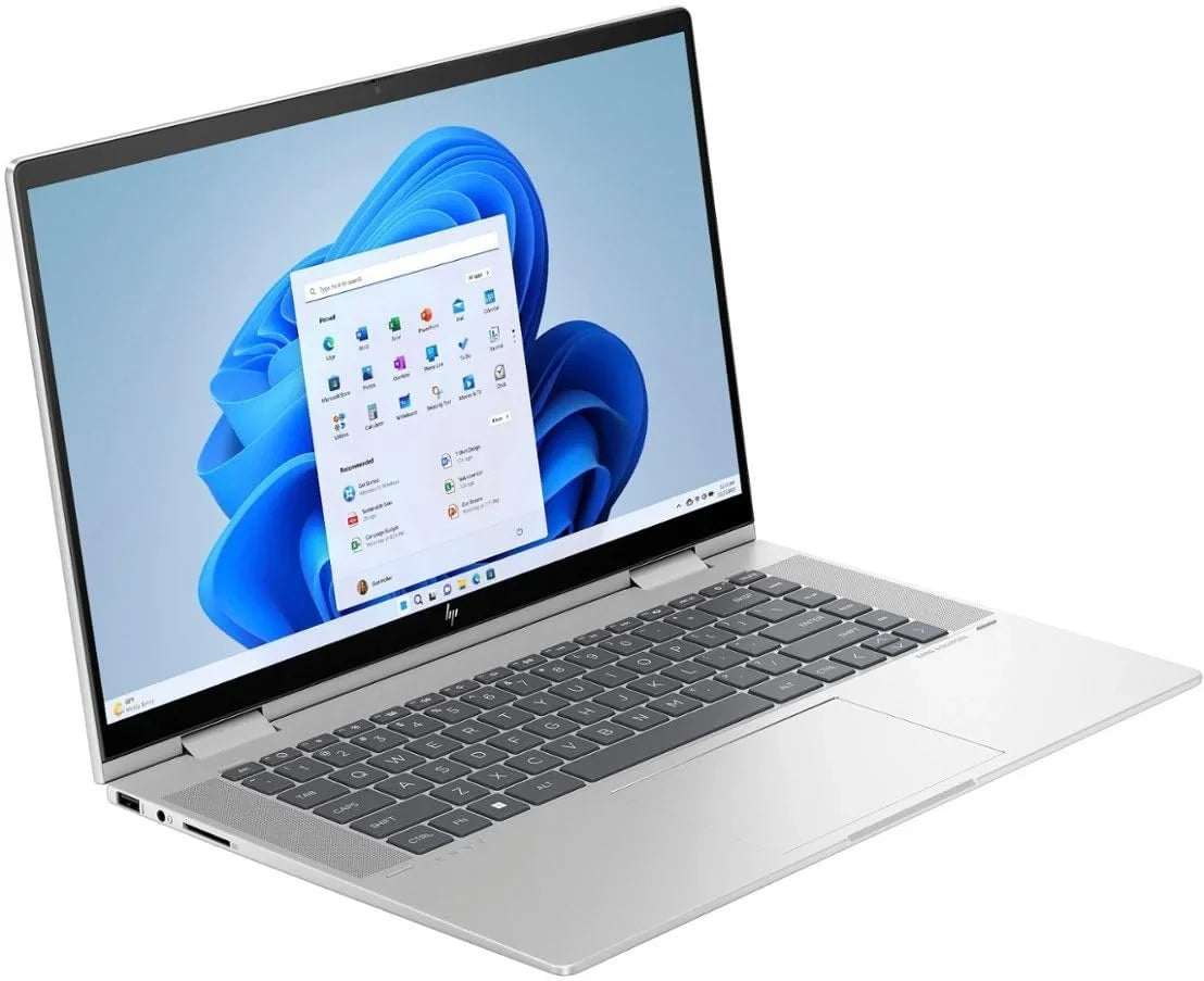 Envy X360 15 2-in-1 Laptop 15.6" FHD IPS Touchscreen 13th Gen  10-Core i7-1355U 16GB RAM 1TB SSD  Iris Xe Graphics Backlit Thunderbolt USB-C HDMI B&O Win11 Silver + HDMI Cable