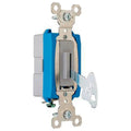 Legrand PS15AC1L Pass & Seymour Heavy-Duty Keyed Switch, Single-Pole Toggle, 15A Gray - Quantity 1