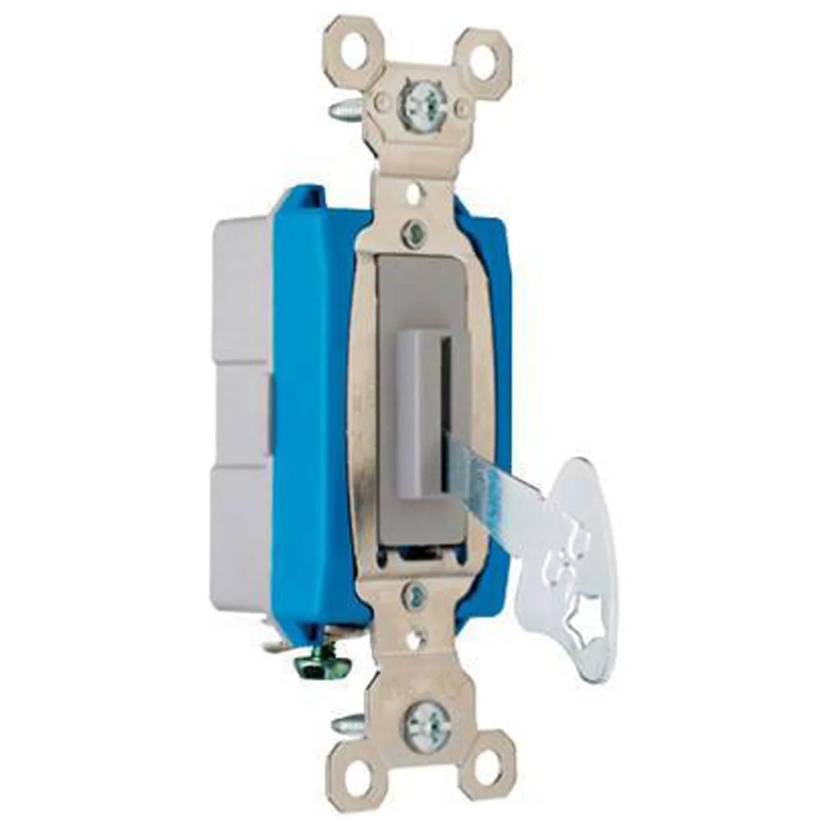 Legrand PS15AC1L Pass & Seymour Heavy-Duty Keyed Switch, Single-Pole Toggle, 15A Gray - Quantity 1