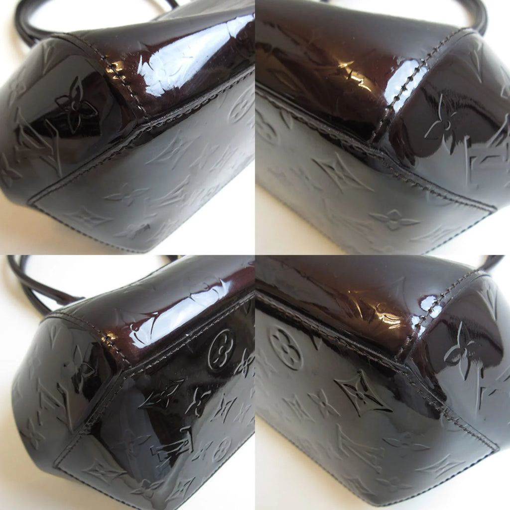 Pre-Owned Louis Vuitton Sherwood PM Amaranto Dark Purple Handbag Semi-Shoulder Women's Monogram Verni M91493 LOUISVUITTON (Good)