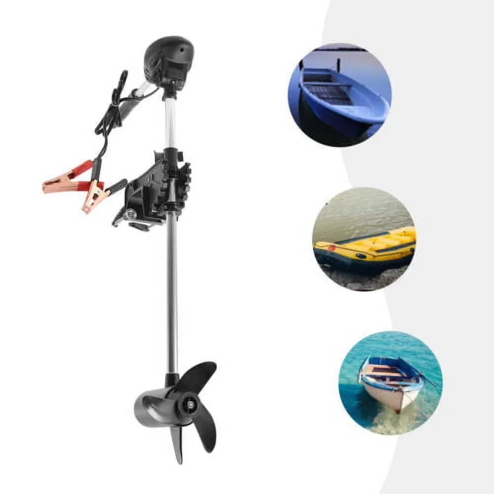12V 60lbs Foldable Electric Trolling Motor Outboard Motor Fishing craft Engine