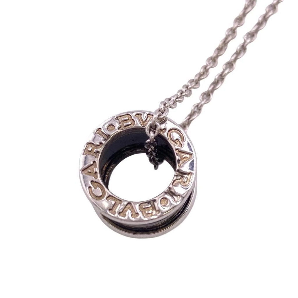 Zero One 925 Save the Children Charity Necklace Black Men's Women's Z0005229 (Fair). Pre-Owned BVLGARI B