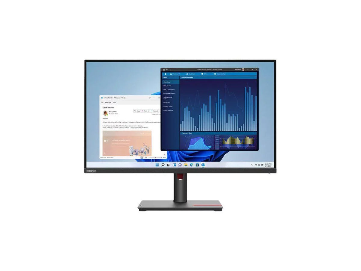 ThinkVision T27p-30 27" 4K UHD LCD Monitor - 16:9 - Black - 27" Class - In-plane Switching (IPS) Technology - 3840 x 2160 - 1.07 Billion Colors - 350 Nit - 4 ms - 60 Hz Refresh Rate -