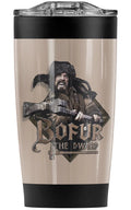 The Hobbit/Bofur Stainless Steel Tumbler 20 oz Coffee Travel Mug/Cup, Vacuum Insulated & Double Wall with Leakproof Sliding Lid | excellent for Hot Drinks and Cold Beverages