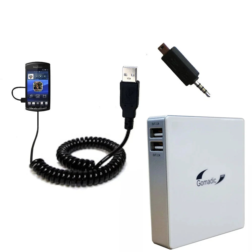 Gomadic High Capacity Rechargeable External Battery Pack suitable for the  Ericsson Xperia Play - Portable Charger with TipExchange Technology