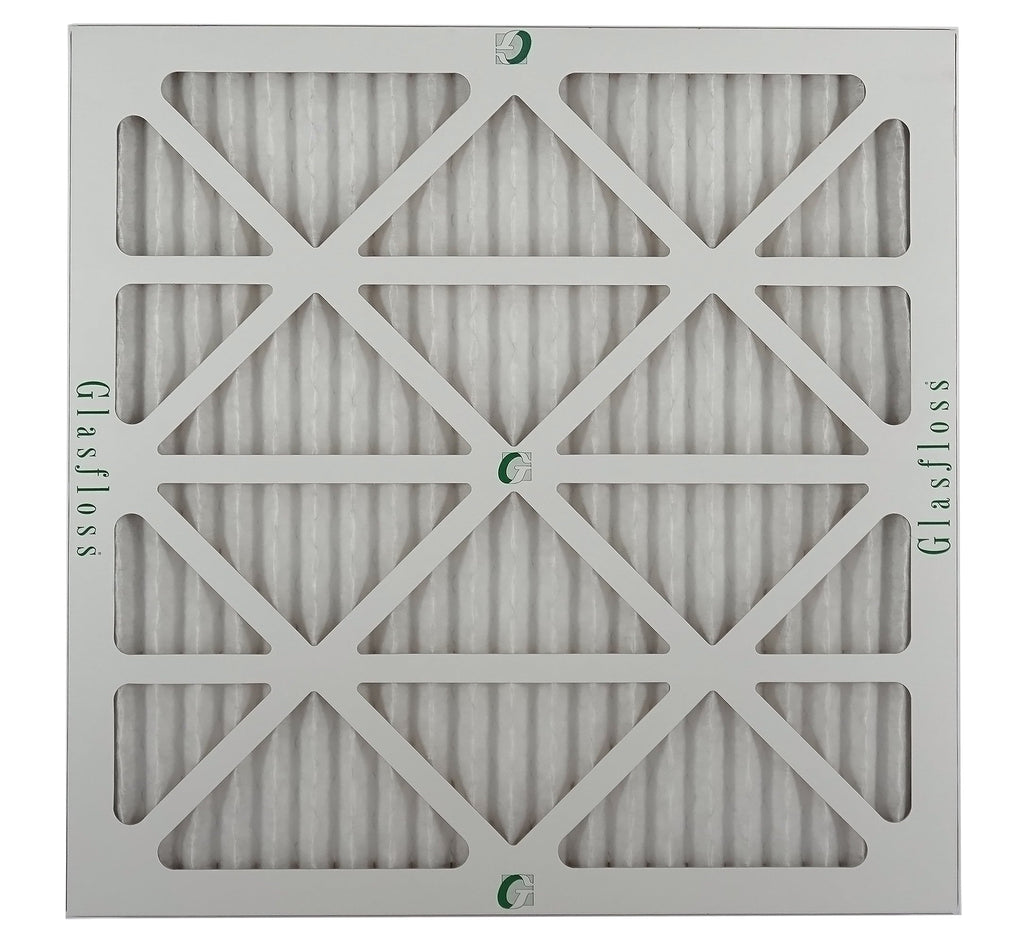 Glasfloss Air Filter 20x20x2 - 2" MERV 10 - (Pack of 12) - Pleated AC or HVAC Air Filter - Furnace Air Filter - Home or Office - Made In The USA.