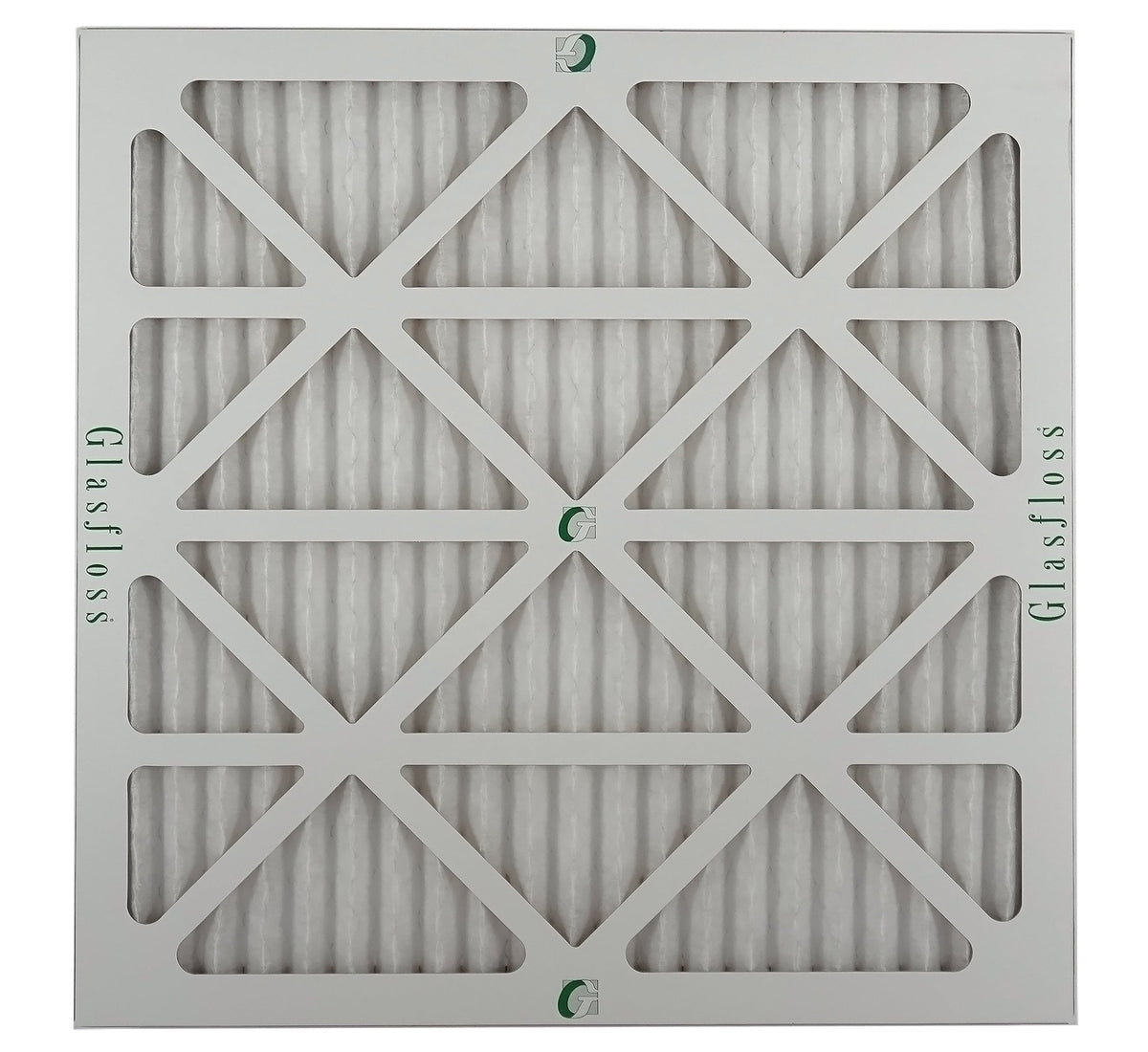 Glasfloss Air Filter 20x20x2 - 2" MERV 10 - (Pack of 12) - Pleated AC or HVAC Air Filter - Furnace Air Filter - Home or Office - Made In The USA.