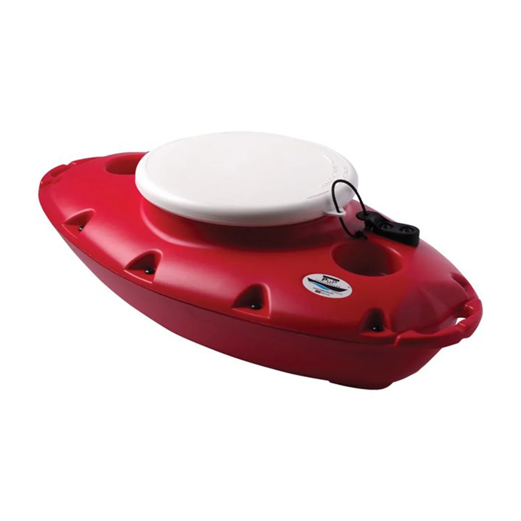 CreekKooler 15 Quart Floating Beverage Portable Pup Cooler w/ 8' Tow Rope