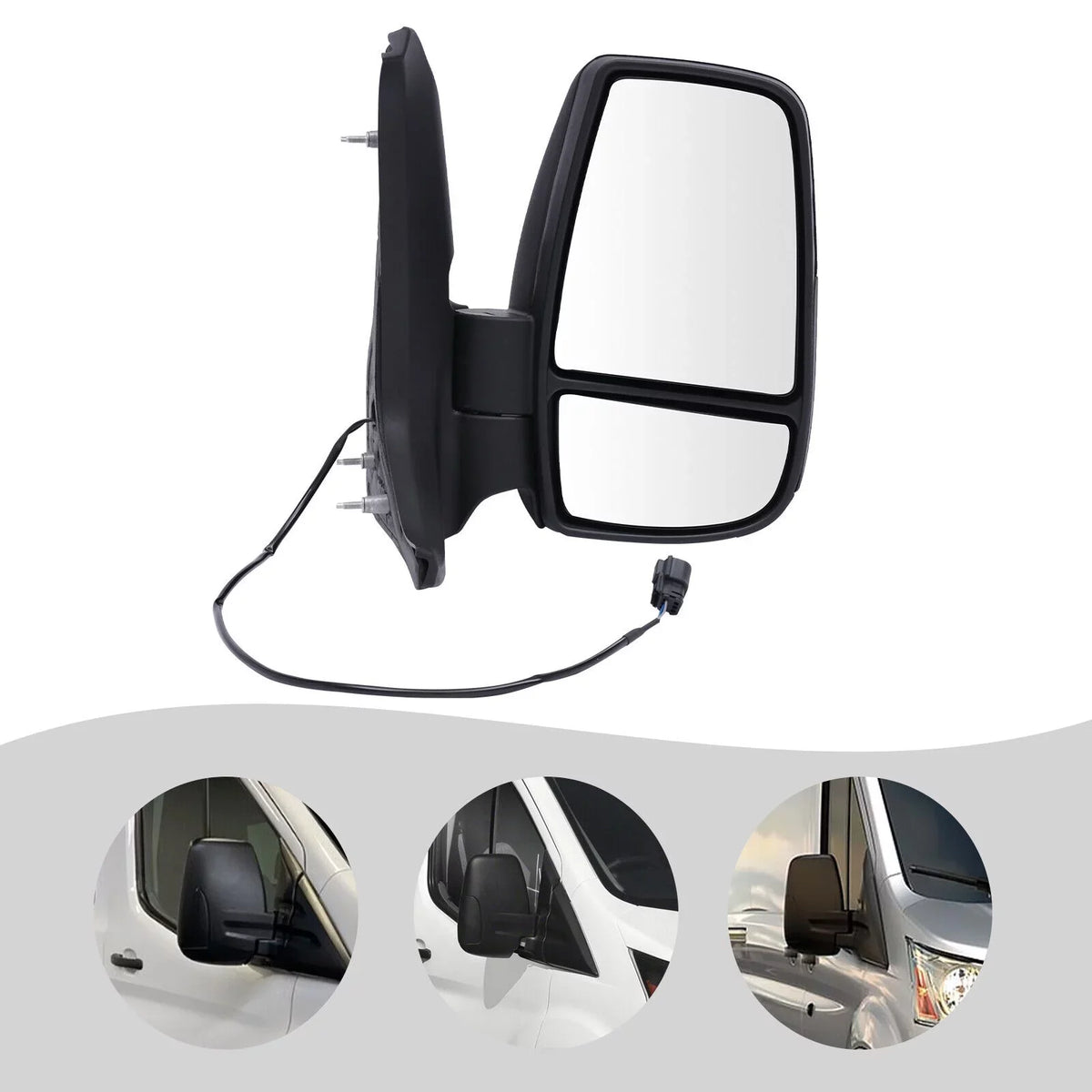 Fits for 2015-2022  Transit 150 250 350 Right Passenger Side Rear View Mirror Short Arm
