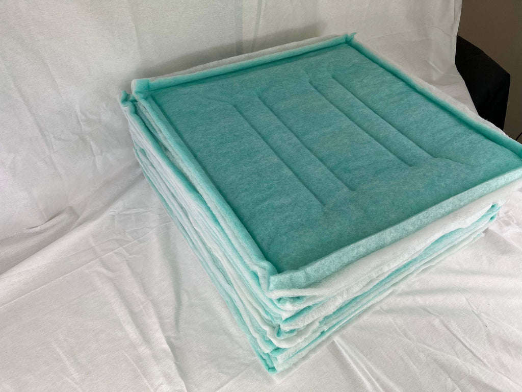 wioboy Paint Spray Booth Tacky Intake Filter Pad 20" x 20" (20 Pack), Series 55 (Internal Wire)