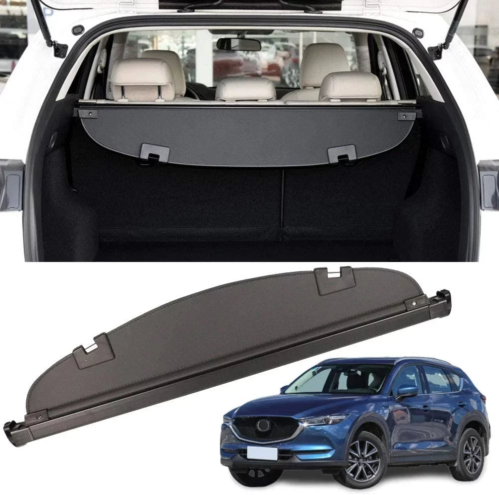 Fit Mazda CX-5 2013 2014 2015 2016 Black Retractable Cargo shield  for Mazda CX-5 2013-2016 SUV Accessory Rear Trunk Area Privacy Shield Shade wrap With Rebounding Plastic