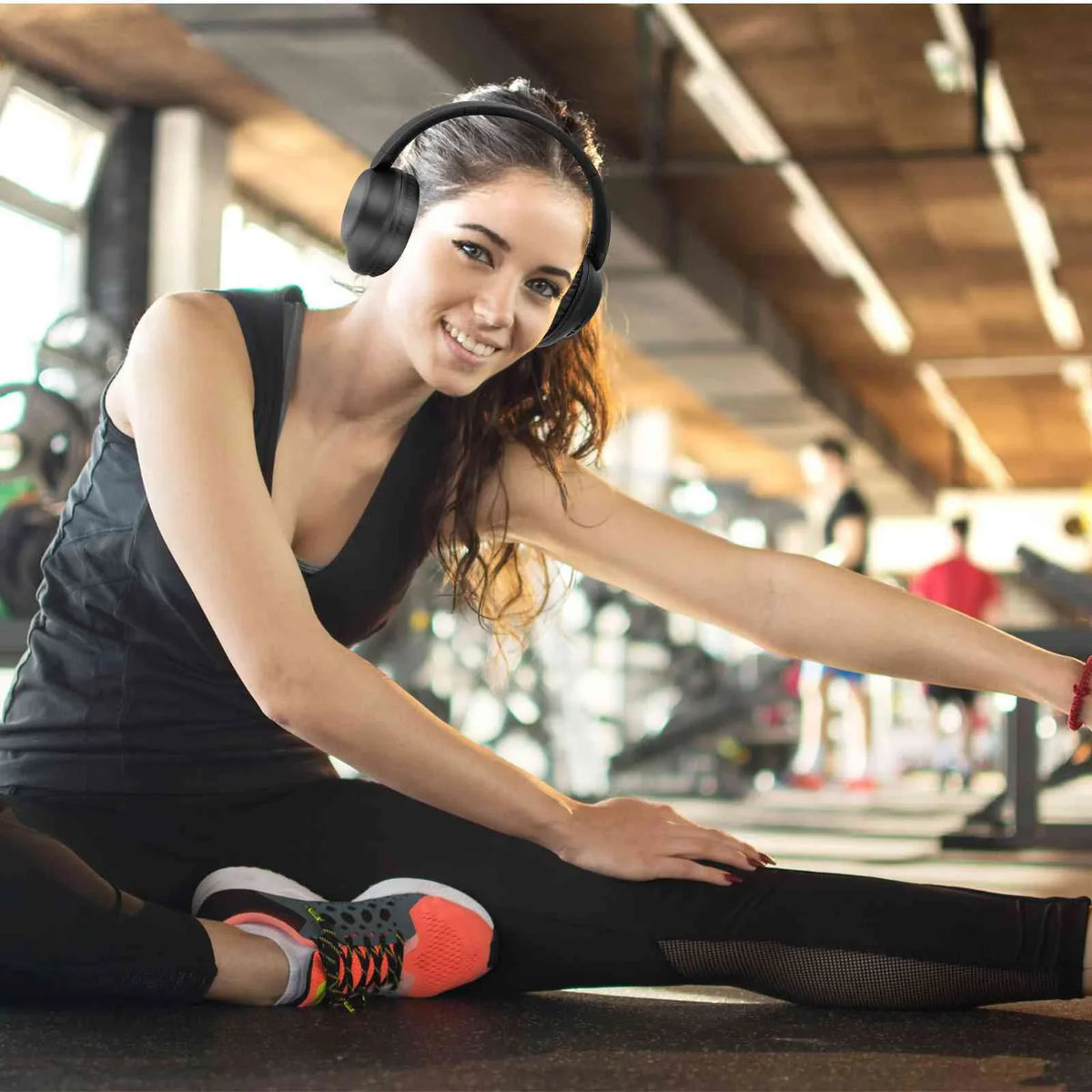 UrbanX UX991 Wireless Bluetooth Stereo Earphones High Resolution Audio Deep Bass Superior Comfort Over The Ear Headphones with Mic for HTC Exodus 1 phone Call Support