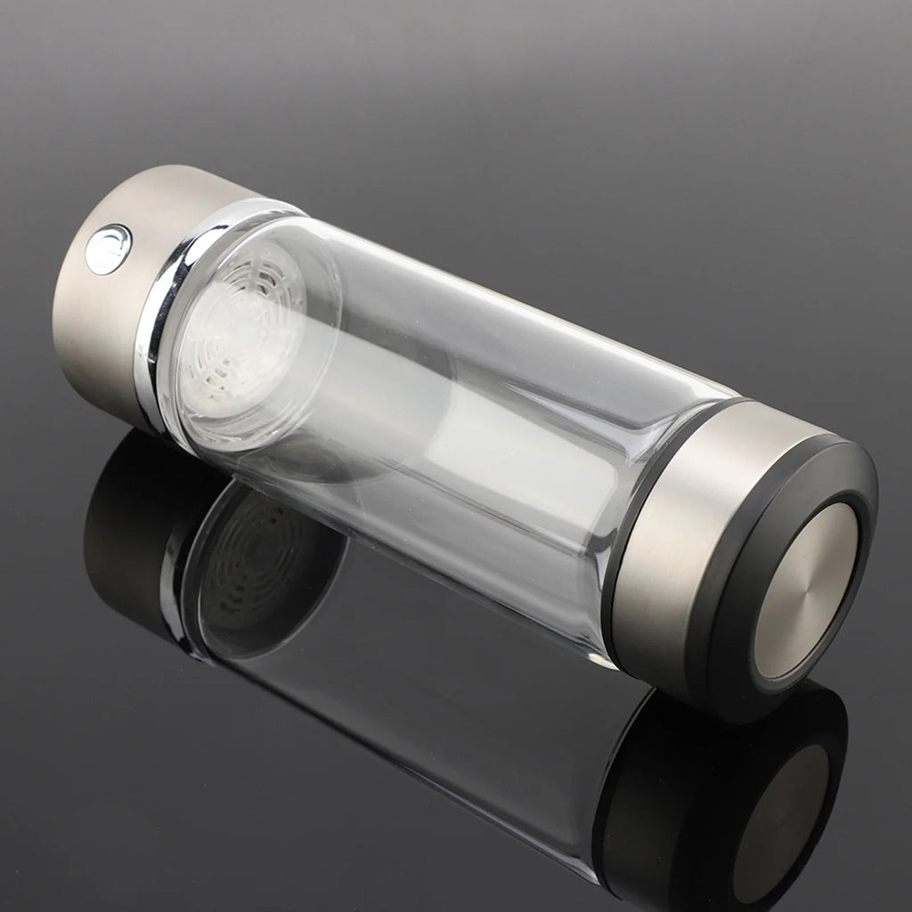 VIFERR Hydrogen moisture Bottle USB Charging Rich Hydrogen moisture Purifier Filter Glass Bottle Portable Lonizer Cup