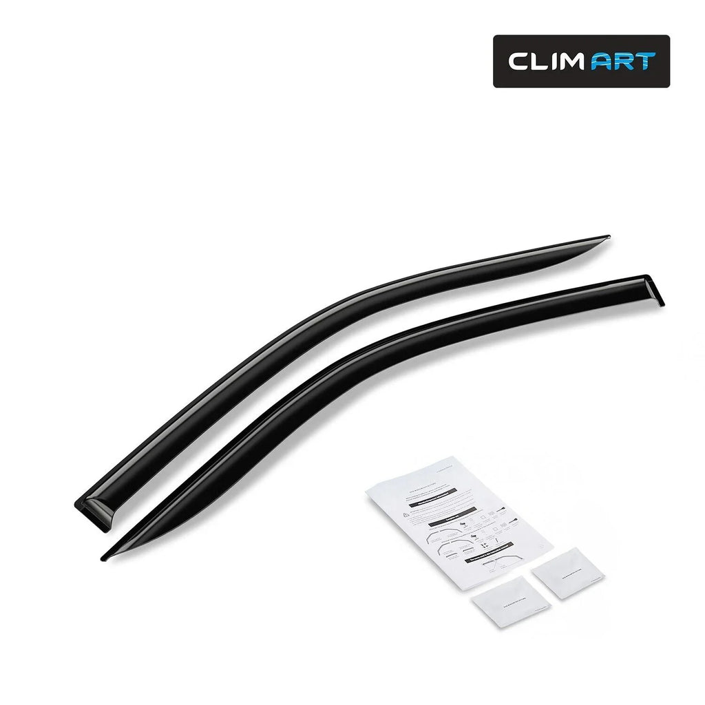 CLIM ART Incredibly Durable Rain Guards for  F150 2009-2014 Regular Cab, SuperCrew, SuperCab, Tape-on Window Deflectors, Vent Deflector, Vent Window Visors for cars, Truck Accessories 2 pcs-209008