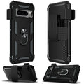 Holster Case Belt Clip for Google Pixel 8 Pro Phones - Swivel Metal Ring protector Kickstand Armor Combo Drop-Proof appropriate with Google Pixel 8 Pro