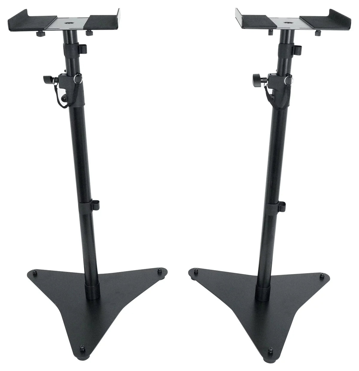 Rockville RVSM5 Pair Studio Monitor Bookshelf Speaker Stands w/Adjustable Height