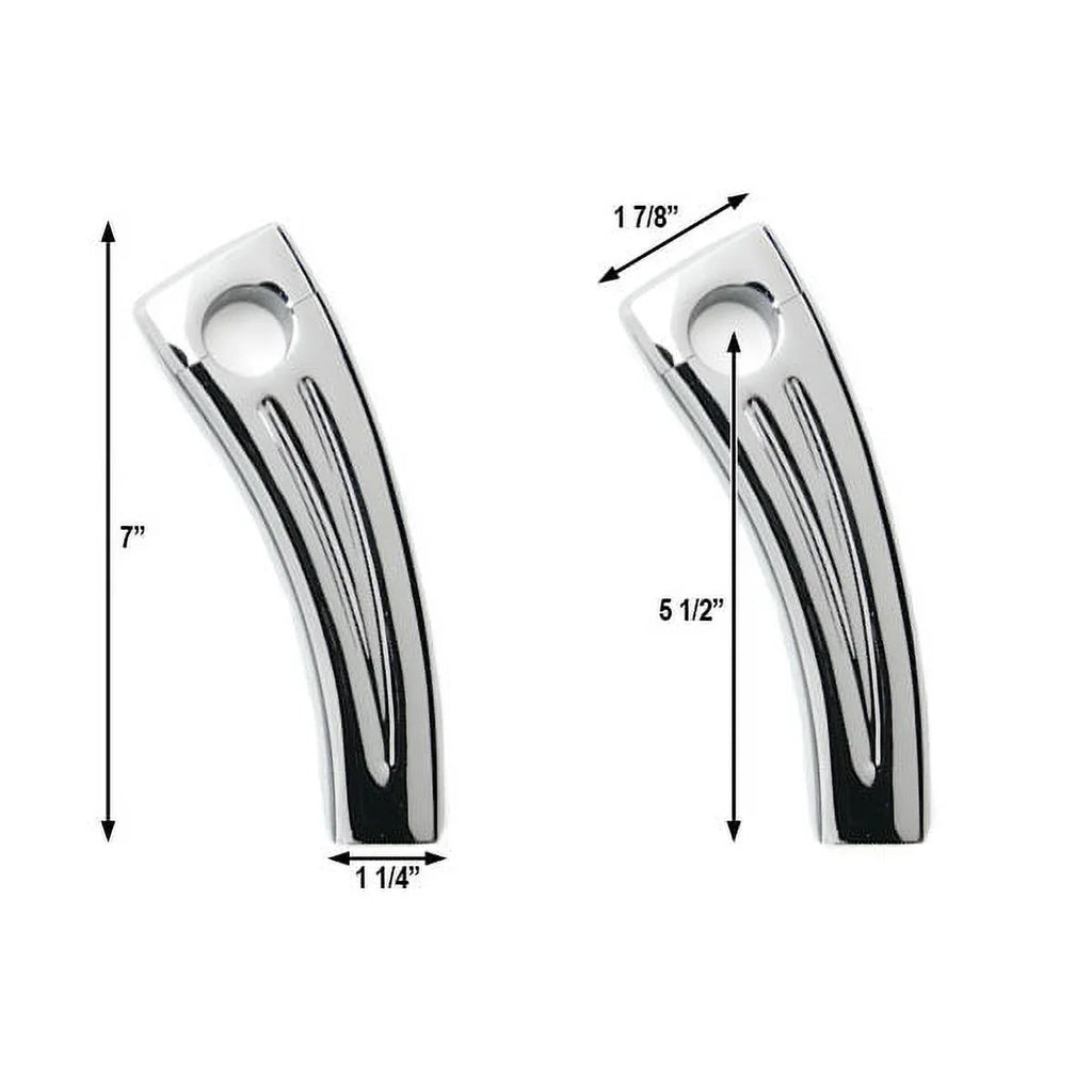 Krator 5.5" Chrome Motorcycle Handlebar Pullback Riser appropriate with Yamaha TX SR CS YX RD 350 400 500 600 650 750
