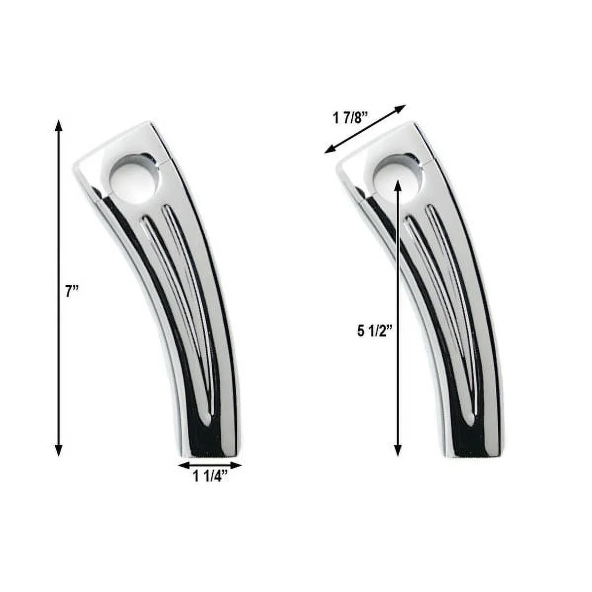 Krator 5.5" Chrome Motorcycle Handlebar Pullback Riser appropriate with Yamaha TX SR CS YX RD 350 400 500 600 650 750