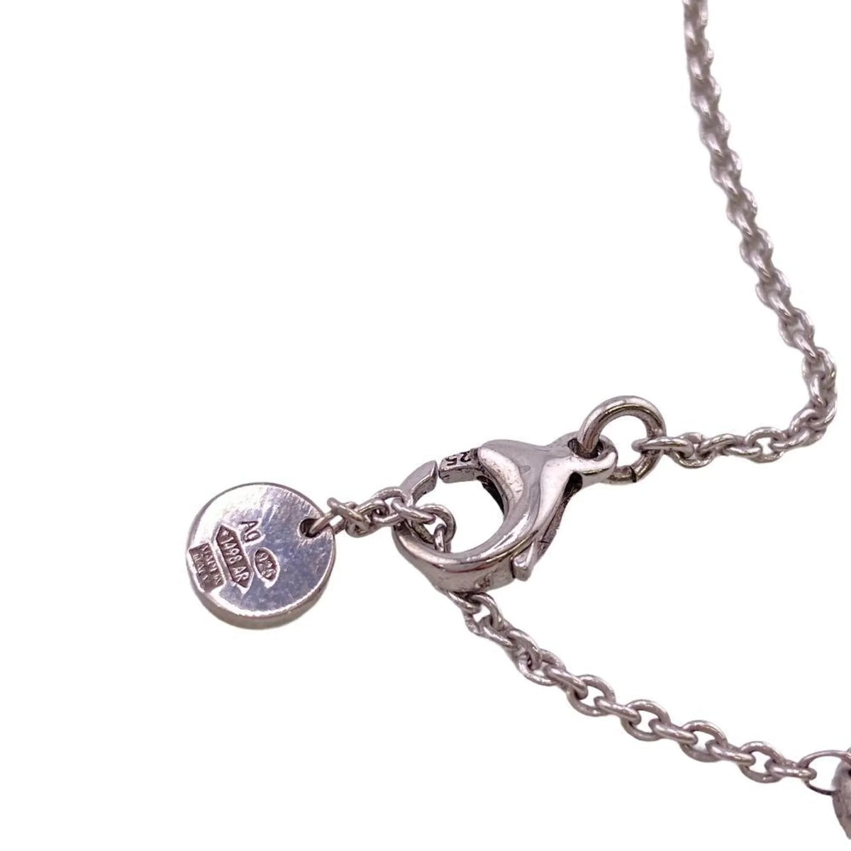 Zero One 925 Save the Children Charity Necklace Black Men's Women's Z0005229 (Fair). Pre-Owned BVLGARI B