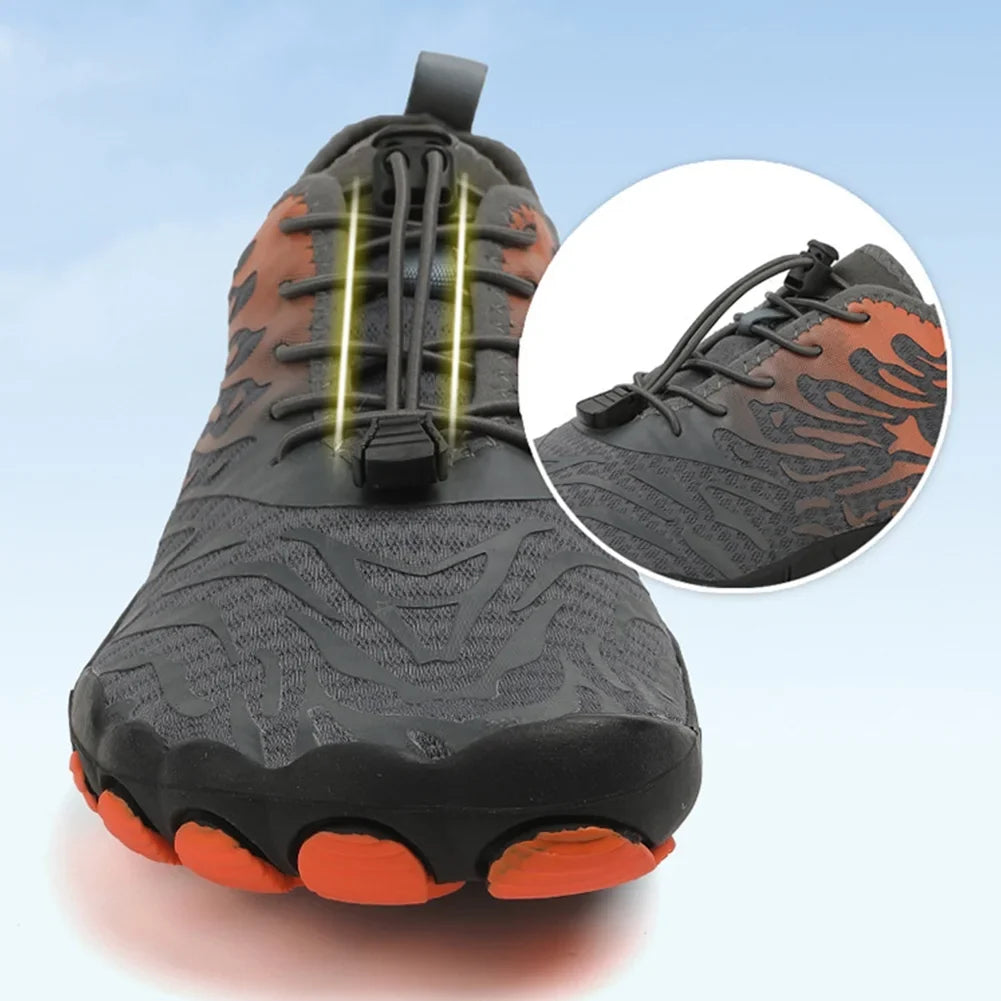 SunyaMood Wading Shoes Barefoot Diving Shoes Anti Slip for aqua Activities (Grey 40)