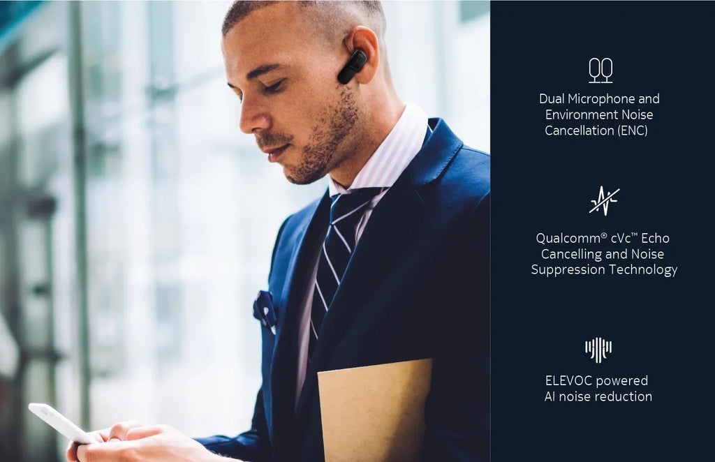Answer calls, stream music hands free.. Nokia Wireless Bluetooth Clarity Solo Bud + Single Ear Headset