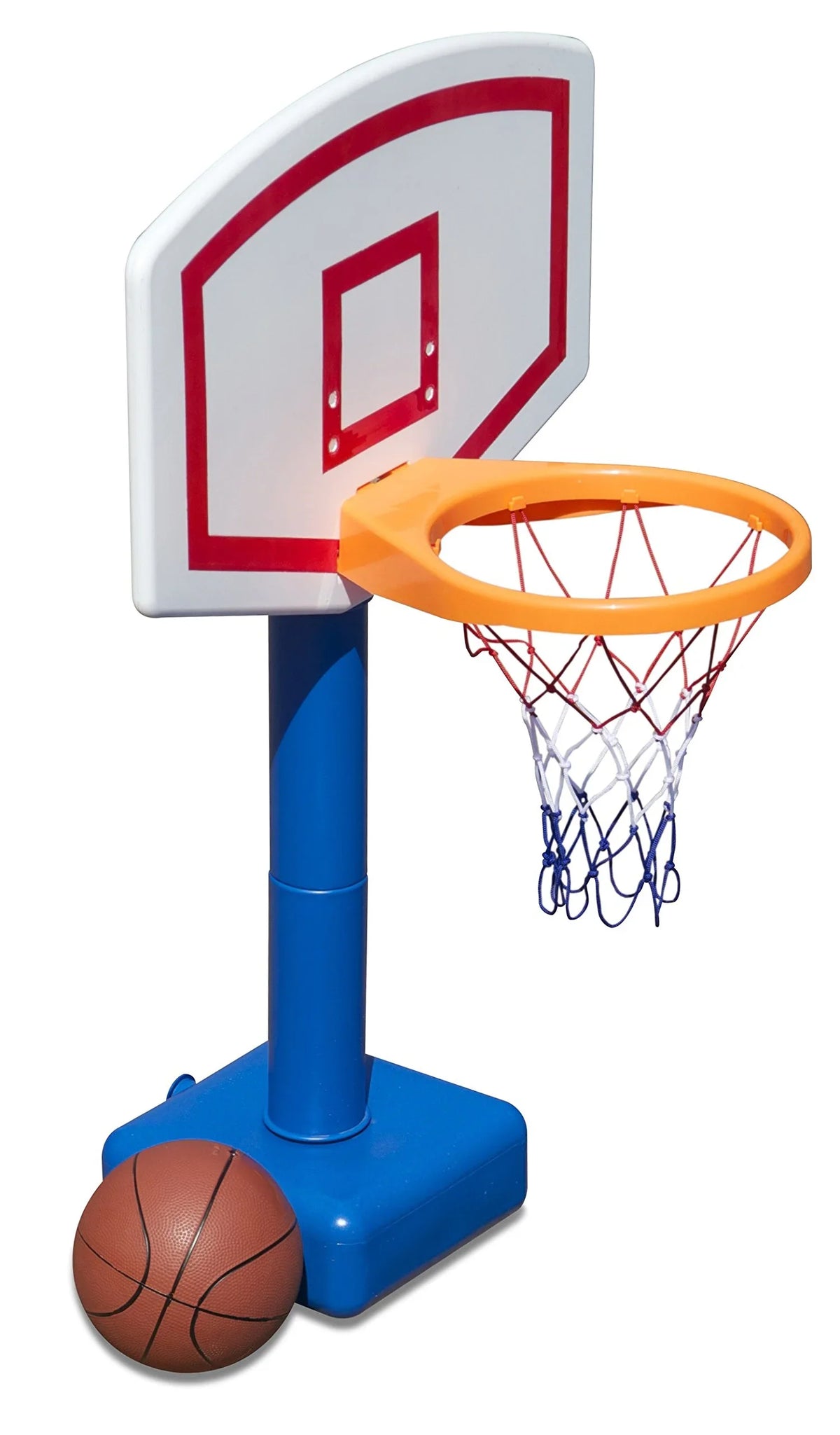 Pool Basketball Hoop Poolside Standing Introductory Game For Kids & Adults Swimming Splash Hoops Games With Midsize liquid Basketball, Toy For Pools, Outdoor Summer