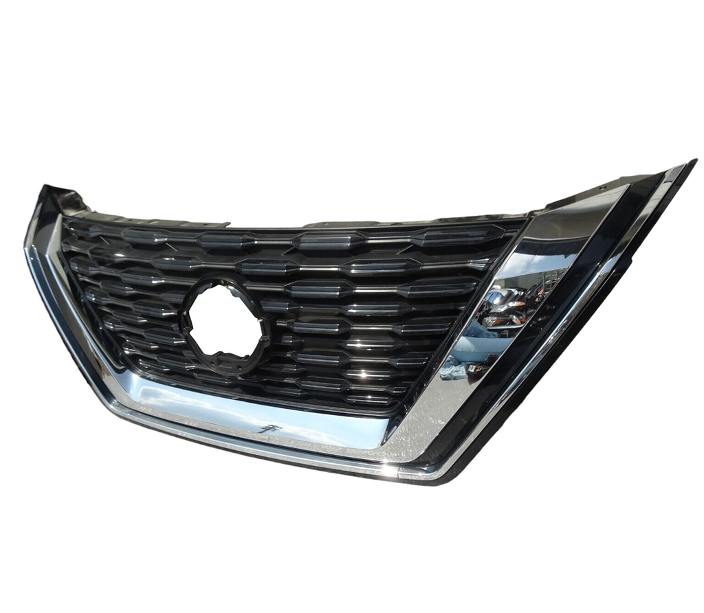 2021 2022 2023 matching With Rogue Front Bumper Upper Grille Chrome With Camera Option