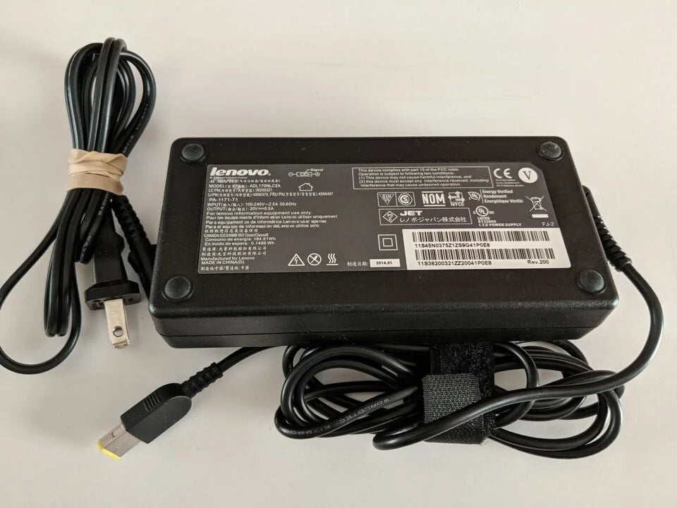 170W PA-1171-71 P50 P51 P52 Adapter AC Power Adapter Charger  Yellow Tip