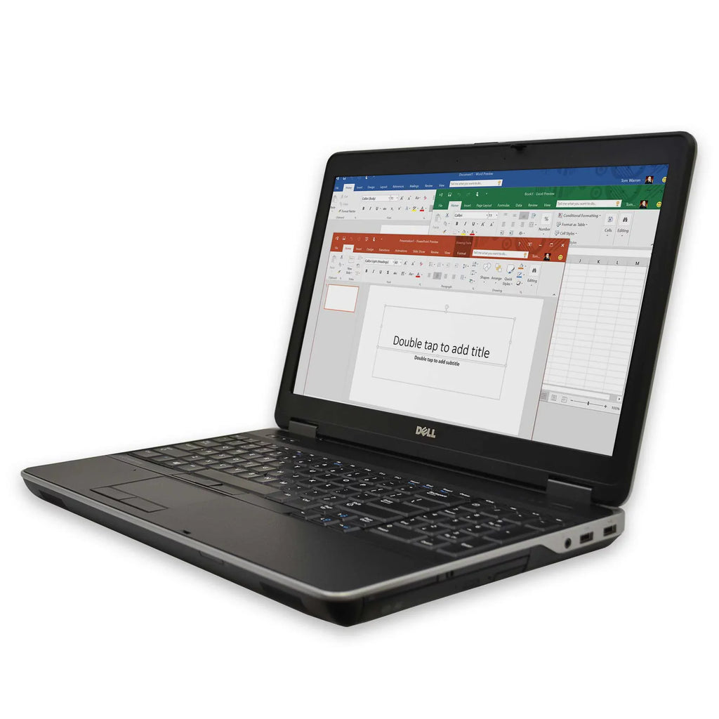 Latitude E6540 Laptop Computer, 2.60 GHz  i7 Quad Core Gen 4, DDR3 RAM, SSD Hard Drive, Windows 10 Home 64Bit, 15" Screen Used