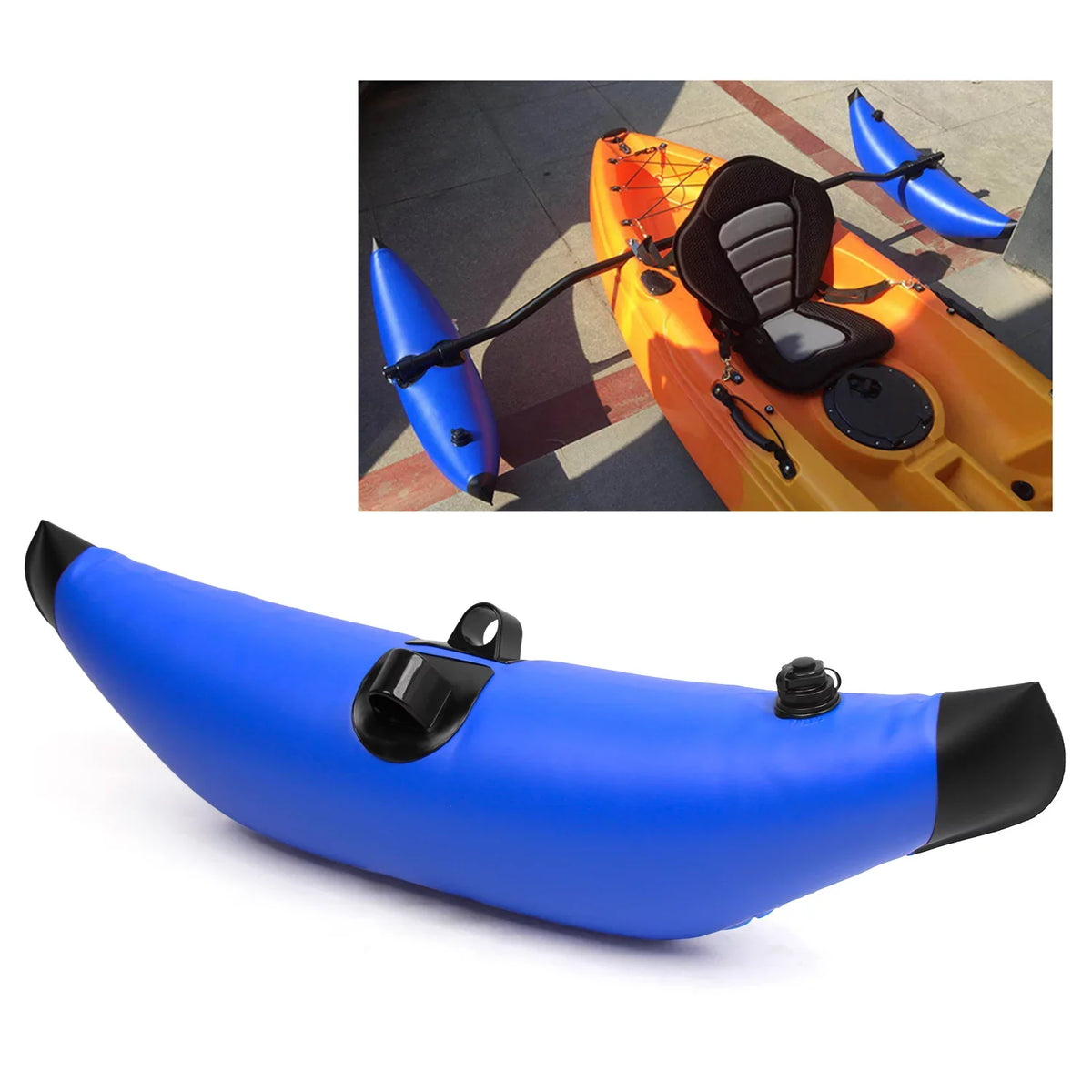 Tomshoo Kayak Float,Pvc ship Float Stabilizer With Sidekick Arms Float Stabilizer Kit Sidekick Arms Rod Float With Sidekick Arms Rod ship Rod vessel Float Inflatable Float With Tuyya Stabilization